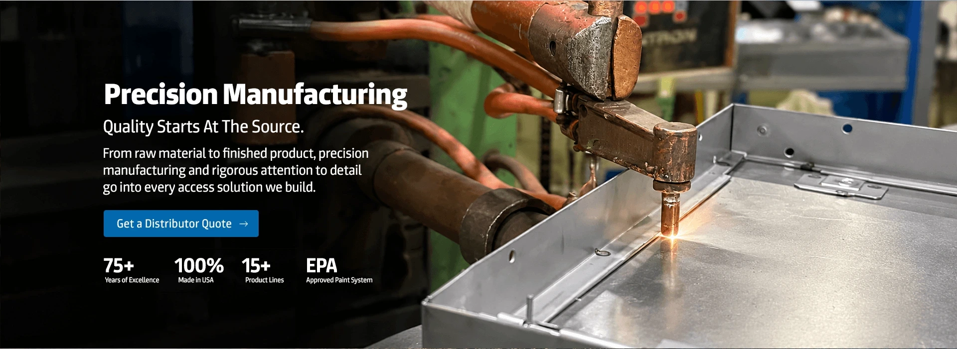 Karp precision manufacturing process for metal access door production