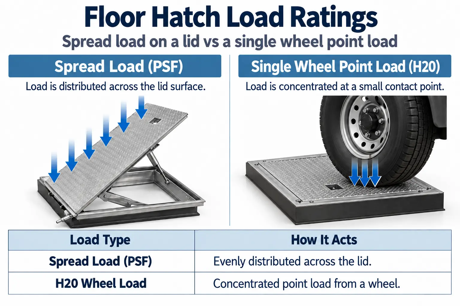A wheel is not a spread load.
